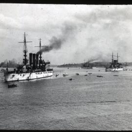 Portion of American Fleet in Sydney Harbour, NSW