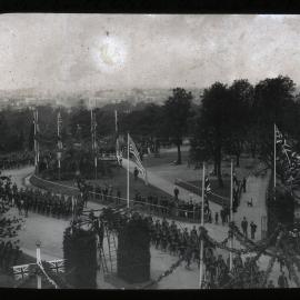 Americans marching through the city, Sydney, NSW
