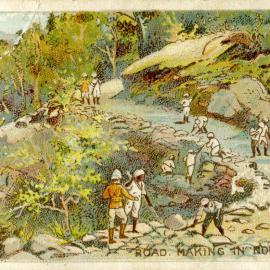 British Empire Series, No. 39. Road making in Northern India.