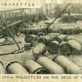 Modern War Weapons, No. 48. "12.5-inch" Projectiles on the deck of a Dreadnought.