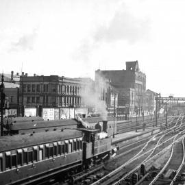 NSWGR C30 Class Suburban Tank, LUB-Set, awaiting departure from Newcastle, [1940]