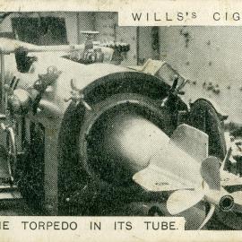 Modern War Weapons, No. 38. Inserting the torpedo in its tube.