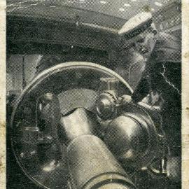 Modern War Weapons, No. 17. Inside 12 inch Barbette, loading by hydraulic ram.