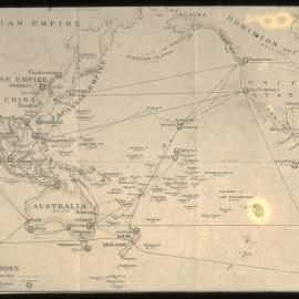 Map of Australia and surrounding nations.