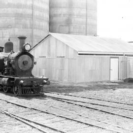 NSWGR C30T Class No. 3014 4-6-0 Type locomotive on goods at Moree, [1960s]