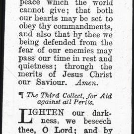 Scripture - (The Second Collect at Evening Prayer)