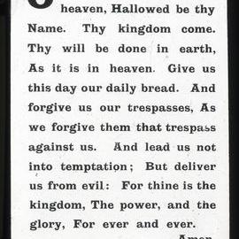 Scripture- (The Lord's Prayer)