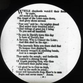 Scripture - (While Shepherds watch'd their flocks)