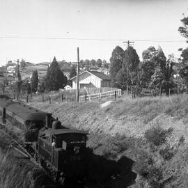 NSWGR Z-20 Class No. 2016 2-6-4 suburban tank departing Carlingford Station for Clyde, [1950]