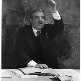 Vic Rooney in "Essington Lewis I Am Work" by John O'Donohue, The Hunter Valley Theatre Company, Newcastle, Australia - March, 1982