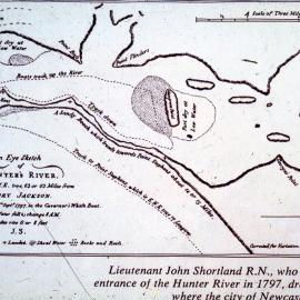 Lieutenant John Shortland's 1797 sketch of Newcastle Harbour, NSW