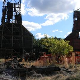 Cooling towers, Richmond Main Colliery, NSW, Australia