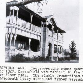 Cressfield Park homestead, Parkville, NSW