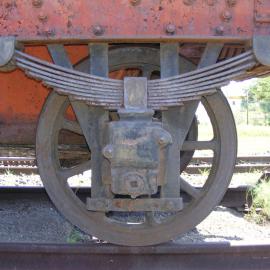 Old wagon wheel