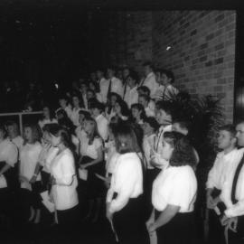 The University Choir sings before the Graduation Ceremony in the Great Hall, the University of Newcastle, Australia - 2 May, 1992