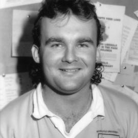 Wayne McCrea (elected General Secretary of NUS NSW), in 1992 - the University of Newcastle, Australia