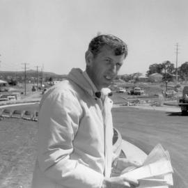 State Highway 23 construction is being supervised by a graduate of the University of Newcastle, Mr Kevin Hays, Australia – 1989