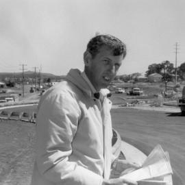 State Highway 23 construction is being supervised by a graduate of the University of Newcastle, Mr Kevin Hays, Australia – 1989