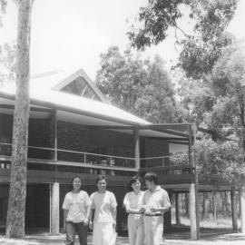 Students near the Bar-on-the-Hill, the Hunter Institute of Higher Education, Newcastle, Australia