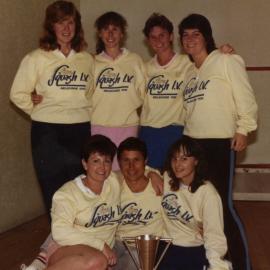 1986 Intervarsity Champions - University of Newcastle Women's Squash Team, Australia