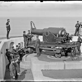 No.1, Nine-inch gun at Fort Scratchley, Newcastle, N.S.W., 1890