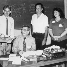 Mr Nathan Shaw being interviewed by Ms Doris Hart 2BBB (Bellingen), the University of Newcastle, Australia