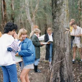 Students at the Les Gibbs Field Station, the University of Newcastle, Australia - 1992