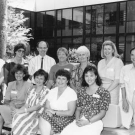 Clinical Directors workshop – Nursing Shirley Shulz and Margo Nancarrow (Left) with other Clinical Directors of other Universities, the University of Newcastle, Australia