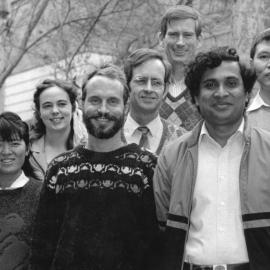 Dr John O’Connor hosted a farewell for PhD and Masters students in Physics, the University of Newcastle, Australia - 1991