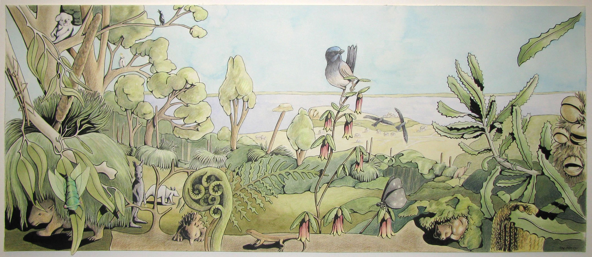 Brid - Artwork by Karen McDonald - Sir Thomas Mitchell Project - Newcastle 1828