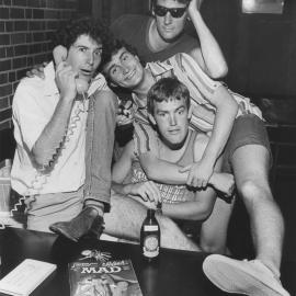 SRC Executive relaxing, the University of Newcastle, Australia, 1984