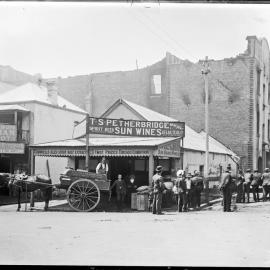 Fire at R Hall and Sons, Scott Street Newcastle, NSW, 14 February 1899