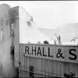 Fire at R Hall and Sons, Scott Street Newcastle, NSW, 13 February 1899
