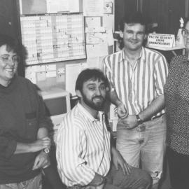SRC Executive Anna Hartee, Chris Toll, Wayne McCrea and Sarah Johnson, the University of Newcastle, Australia - 1990