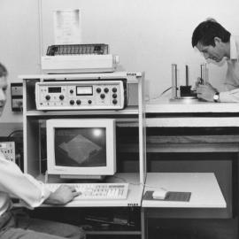 Guy Cotterill and Dr John O’Connor, the University of Newcastle, Australia - 1990