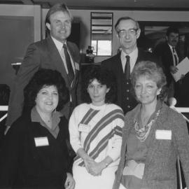 Vice-Chancellor, Professor Keith Morgan with visitors to the University of Newcastle Australia - 1990