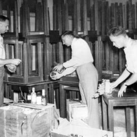 Dr J. Staines, Mr Gillard & Mr C. Ferner - Newcastle Teachers College, 1949