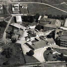 Aerial view of Wallsend District Hospital Complex [c. 1940s]. 