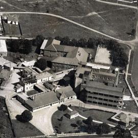 Aerial view of Wallsend District Hospital Complex [c. 1940s]. 