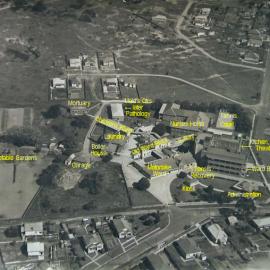 Aerial view of Wallsend District Hospital Complex [c. 1940s] 