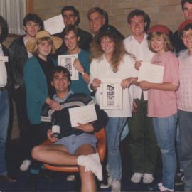 Recognition for speaking skills, the University of Newcastle, Australia - 1987