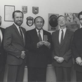 Representatives - Ian Dick, Karel Grezl, Salag T., Vice-Chancellor, Professor Keith Morgan, Stephen Wellink, the University of Newcastle, Australia