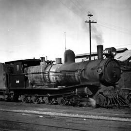 SAR, T Class No 249, 4-8-0 type, Naracoorte Locomotive Depot, [1950s]