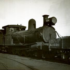 SAR, Y-Class, No. 134 Mogul Type, shunting at Mt Gambier , [1950s]