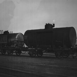 SAR, 4-Wheel Oil Tankers No. 4 & 67, Mount Gambier, S.A., [1950s]