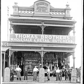 Thomas Brothers Butcher Shop, 203 to 205 Hunter Street West, Newcastle, NSW, 9 November 1904