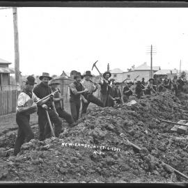 Workmen, New Lambton, NSW, 17 June 1911