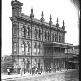 Northumberland Permanent Building and Investment Land and Loan Society Building, corner of Blane (now Hunter) and Burwood Streets, Newcastle, NSW, [1887]