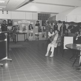 Beryl Nashar launching the 'Women at Work in the Hunter' exhibition, the University of Newcastle, Australia