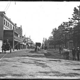 Hunter Street from Watt Street, Newcastle, NSW, 15 May 1905